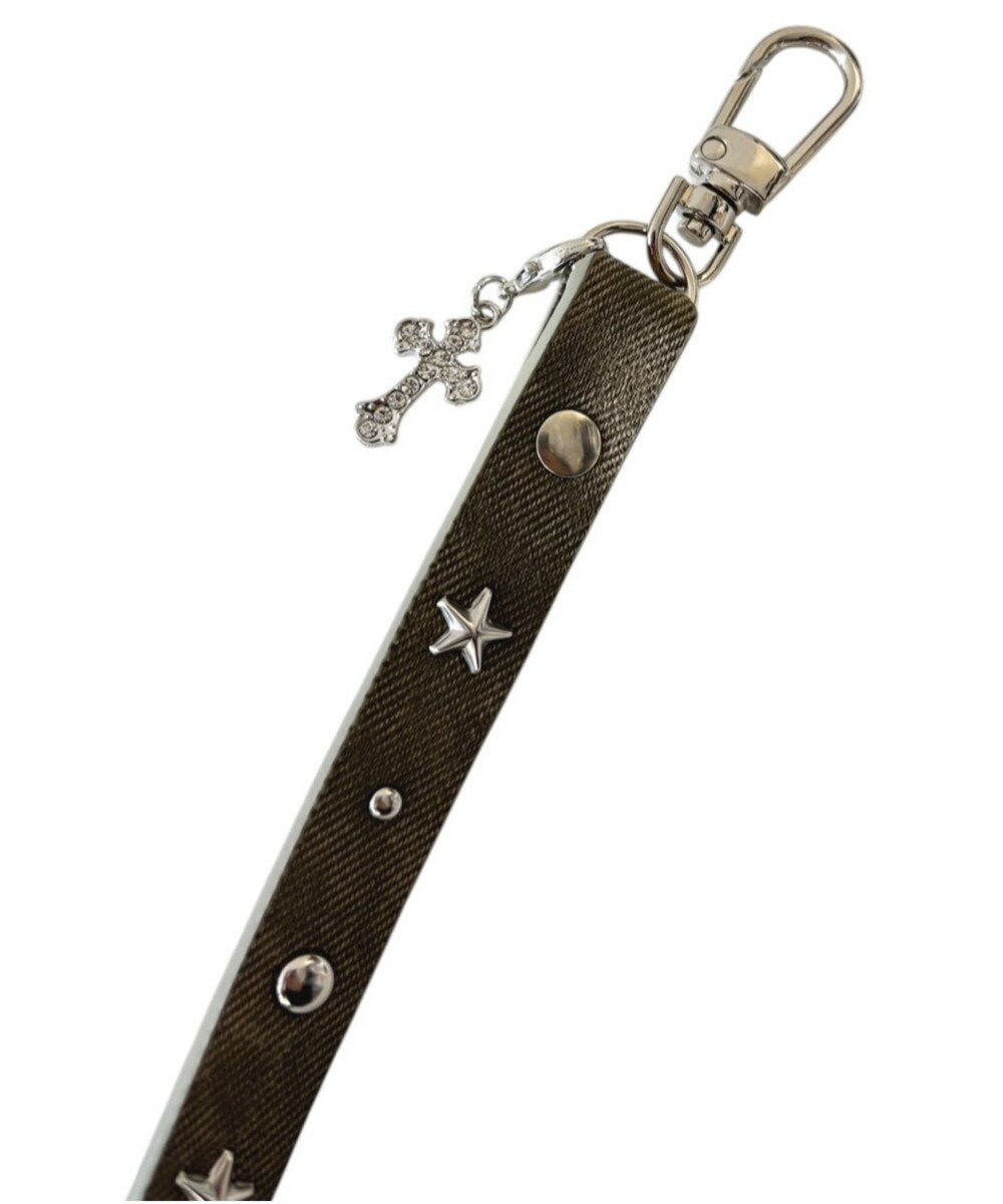 WEGO スタッズデニムライクストラップ 