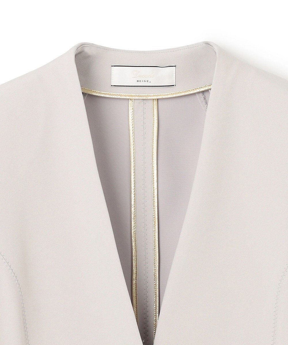 BEIGE， 【L-size・セットアップ対応】LUIZA / ノーカラージャケット 