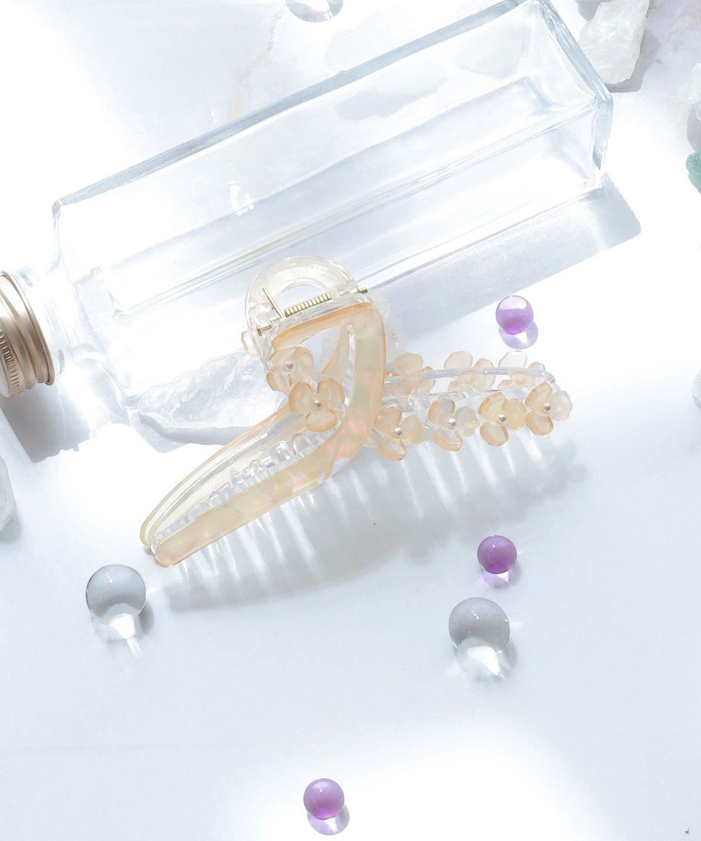 Tiaclasse フラワーモチーフクリアバンスクリップ 