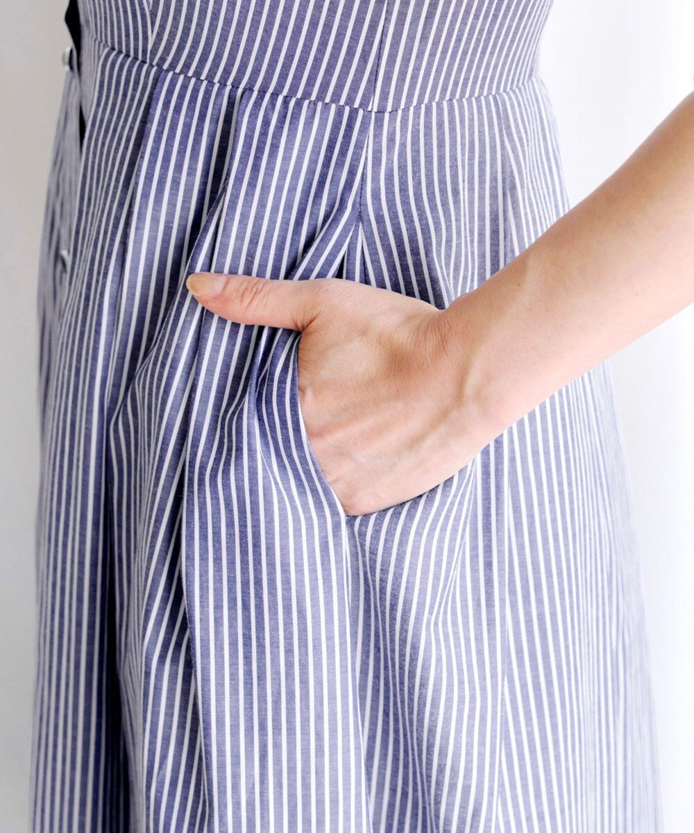 Tiaclasse L 【洗える】レースコンビシャツワンピース 