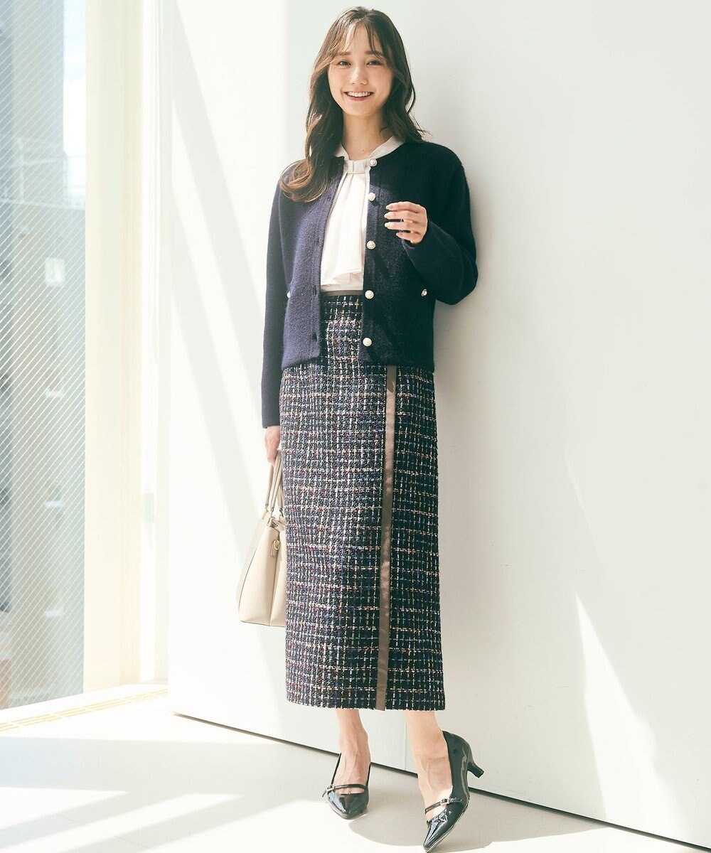 ANY SIS 【25周年記念】ビットポイントツイーディ スカート 