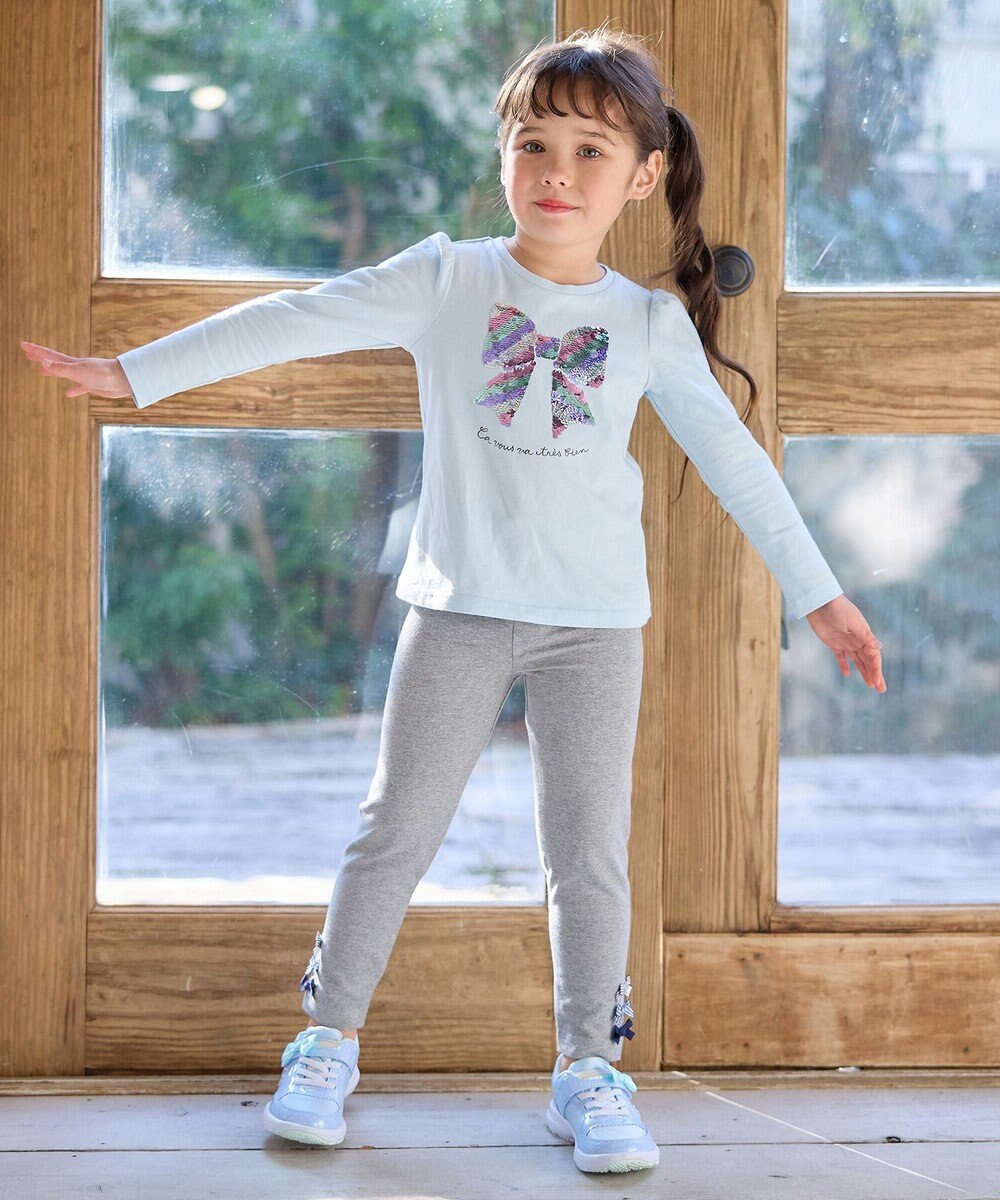 ANY KIDS ミラクルスパンコール長袖Tシャツ 