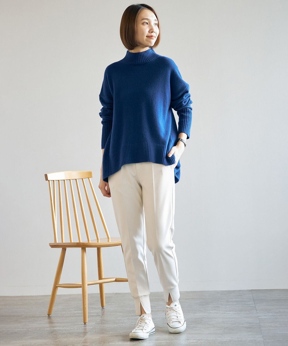 UNFILO ウールカシミヤ ハイネックニット 