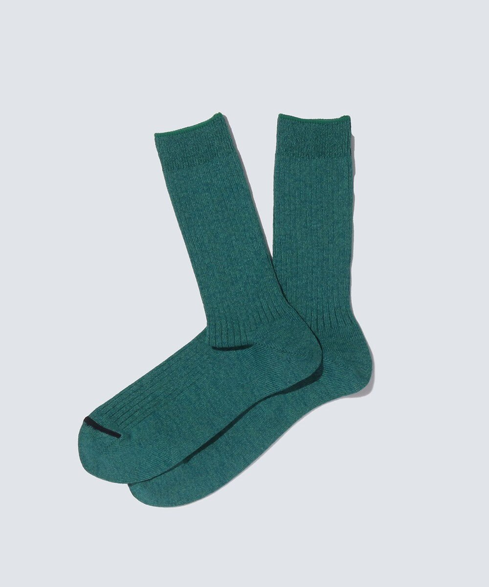 WHITE MAILS PAPER RIB CREW SOCKS ソックス 