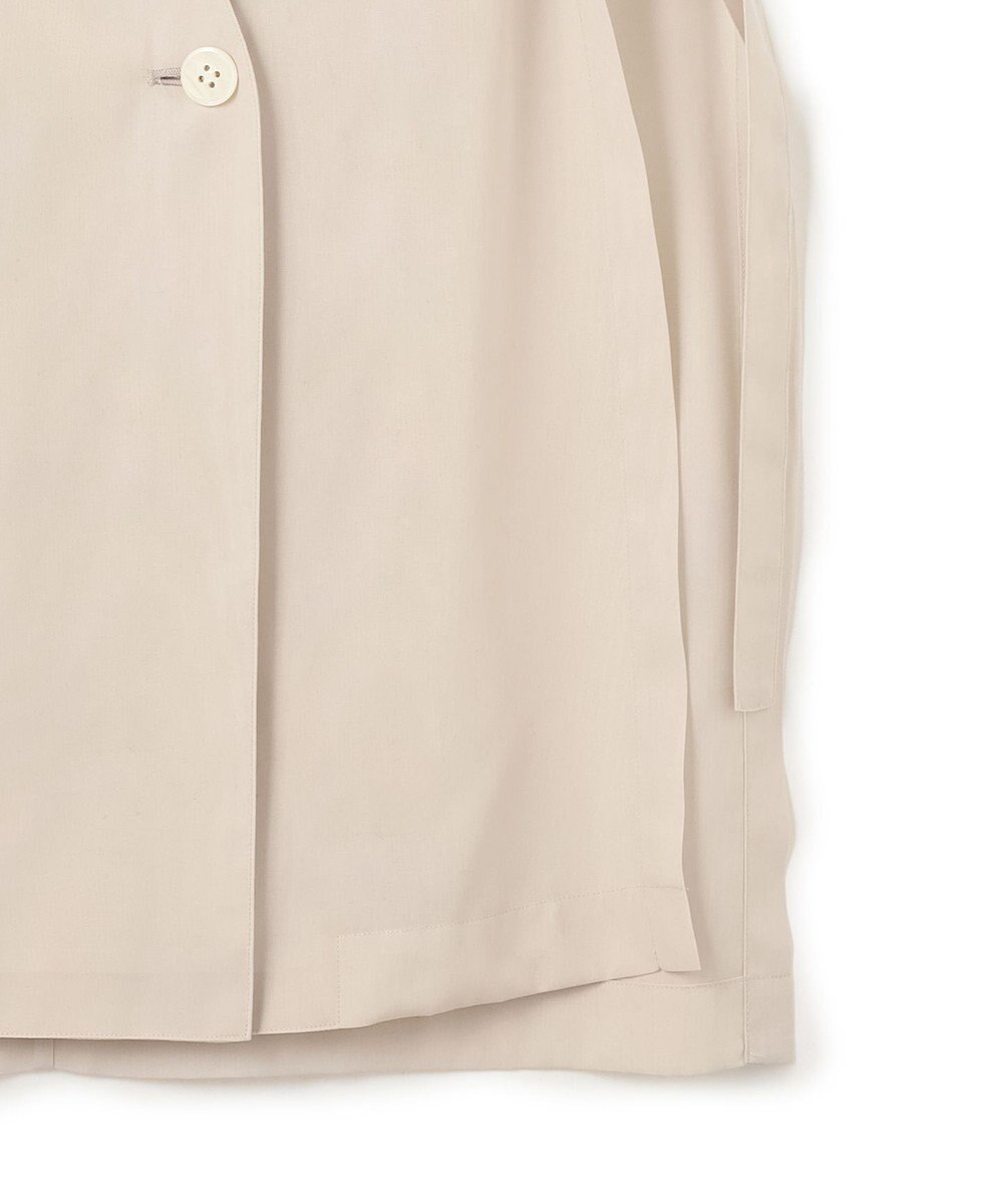 23区 【先行予約】ライトシアーマットクロス ノーカラー ジレ 