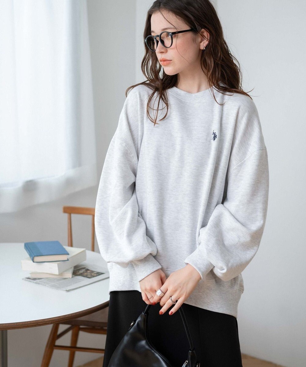 WEGO U.S. POLO ASSN.　だぼそでワンポイントスウェット 