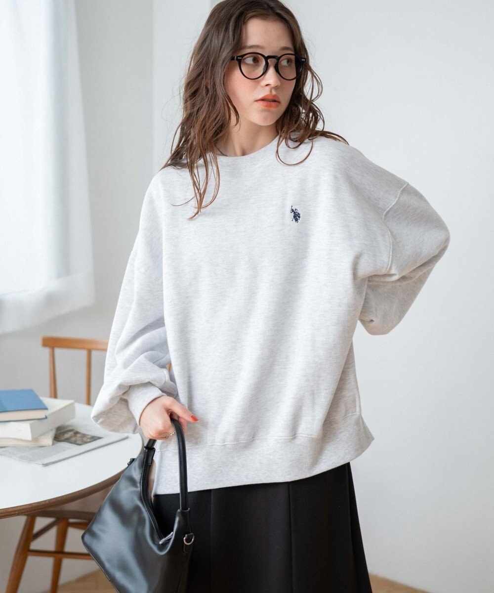 WEGO U.S. POLO ASSN.　だぼそでワンポイントスウェット 