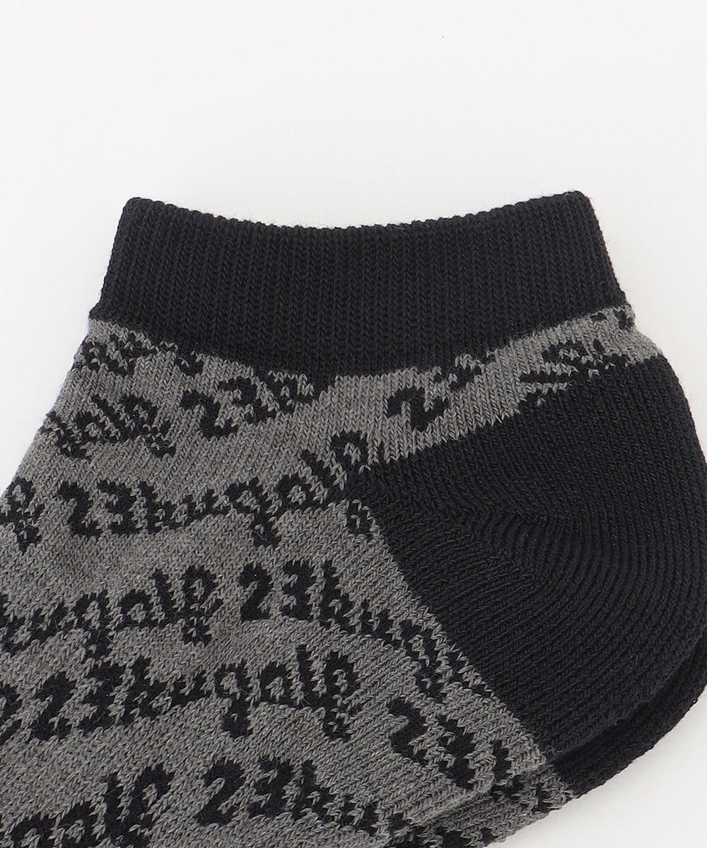 23区GOLF 【MEN】足元に華やかさを添える レジメロゴアンクル ソックス ギフトにもおすすめの一足 