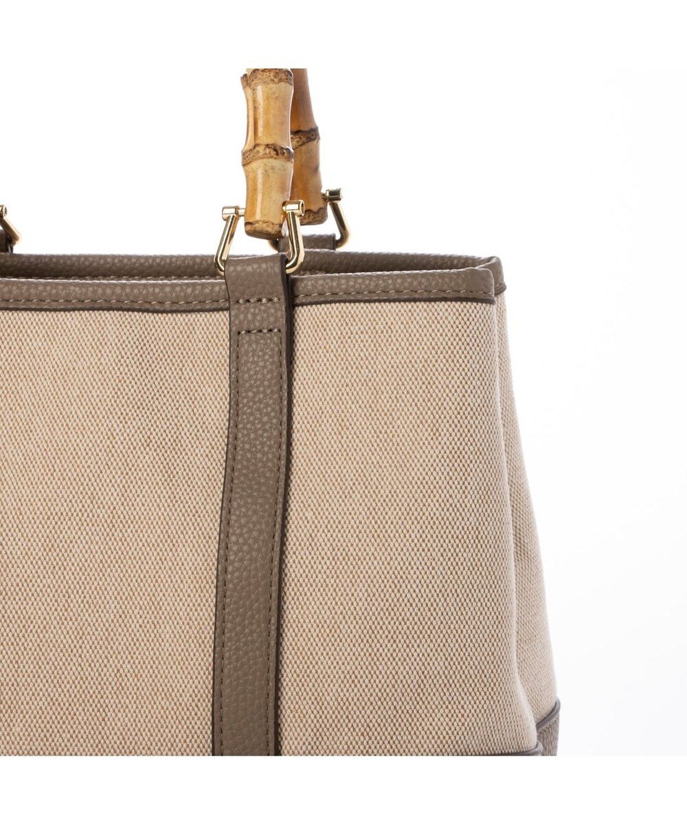 UNBILLION カシュカシュ cachecache / バンブーハンドルエルガリー2wayトート 