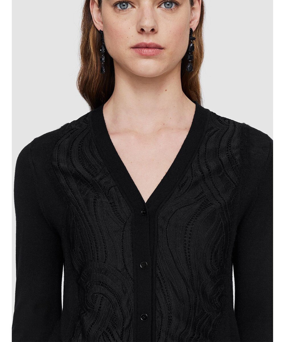 JOSEPH レース&ニット　Vネックカーディガン 