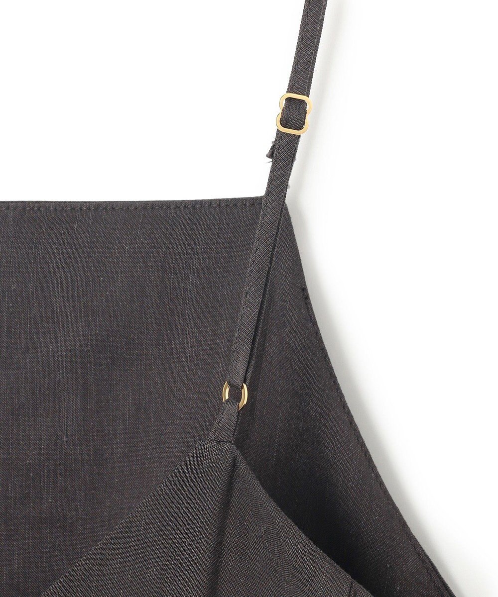 23区 【洗える】リネンレーヨンストレッチ  Iライン キャミソール ワンピース 