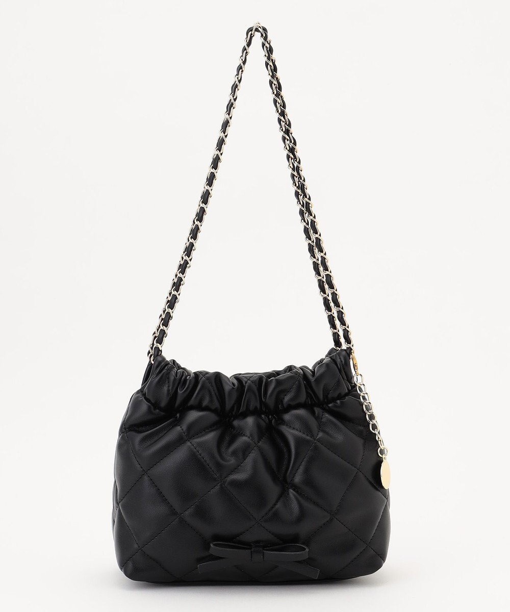 Feroux キルティング＆エコファー チェーンバッグ 