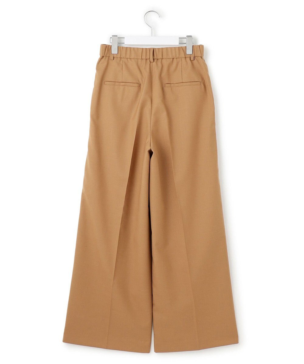 23区 S 【滝沢眞規子さん着用/CanCam11月号掲載】ナチュラルストレッチサキソニー タック ワイド パンツ 