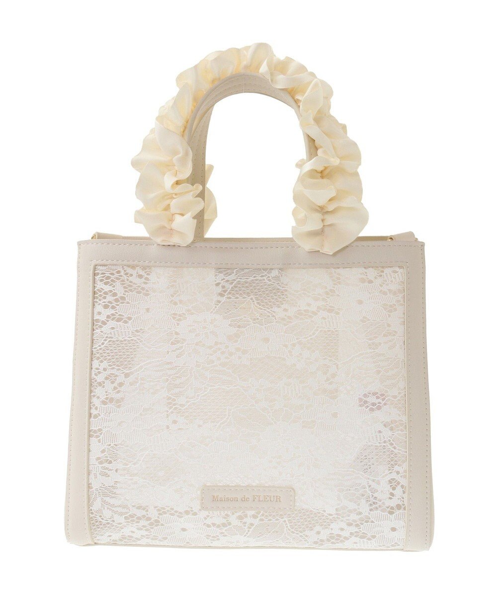 Maison de FLEUR メッシュレース2Wayトートバッグ 