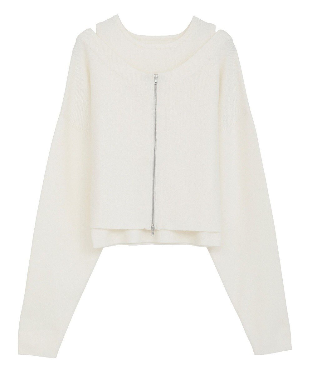 Green Parks SET2点Zipニットカーディガン+アメスリタンク 