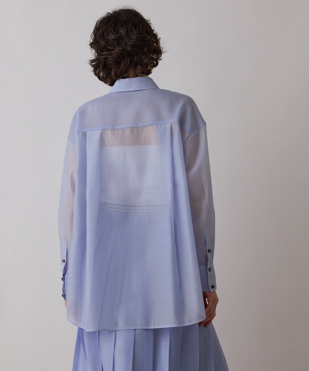 GRACE CONTINENTAL マットシアーシャツ 