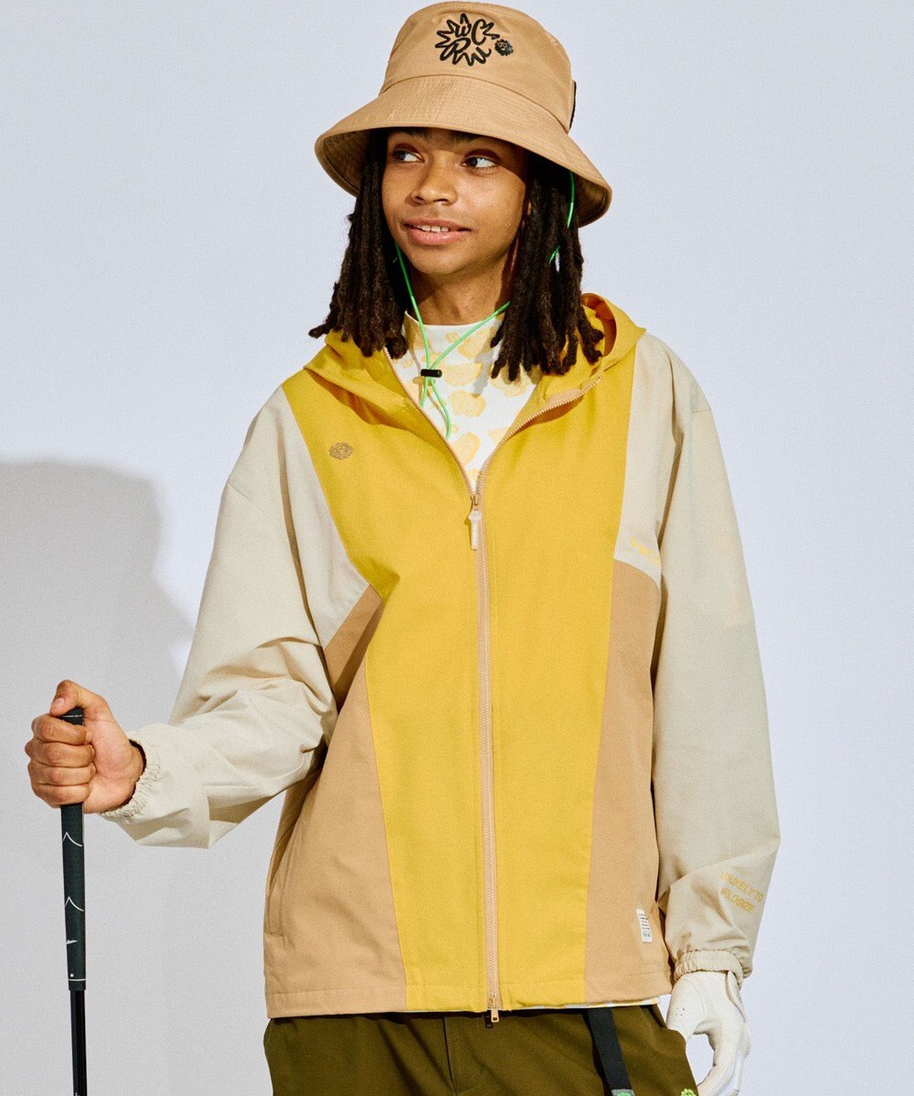 PW CIRCULUS 【撥水加工/ストレッチ】【MEN】カラーブロッキング ブルゾン  ゴルフ 