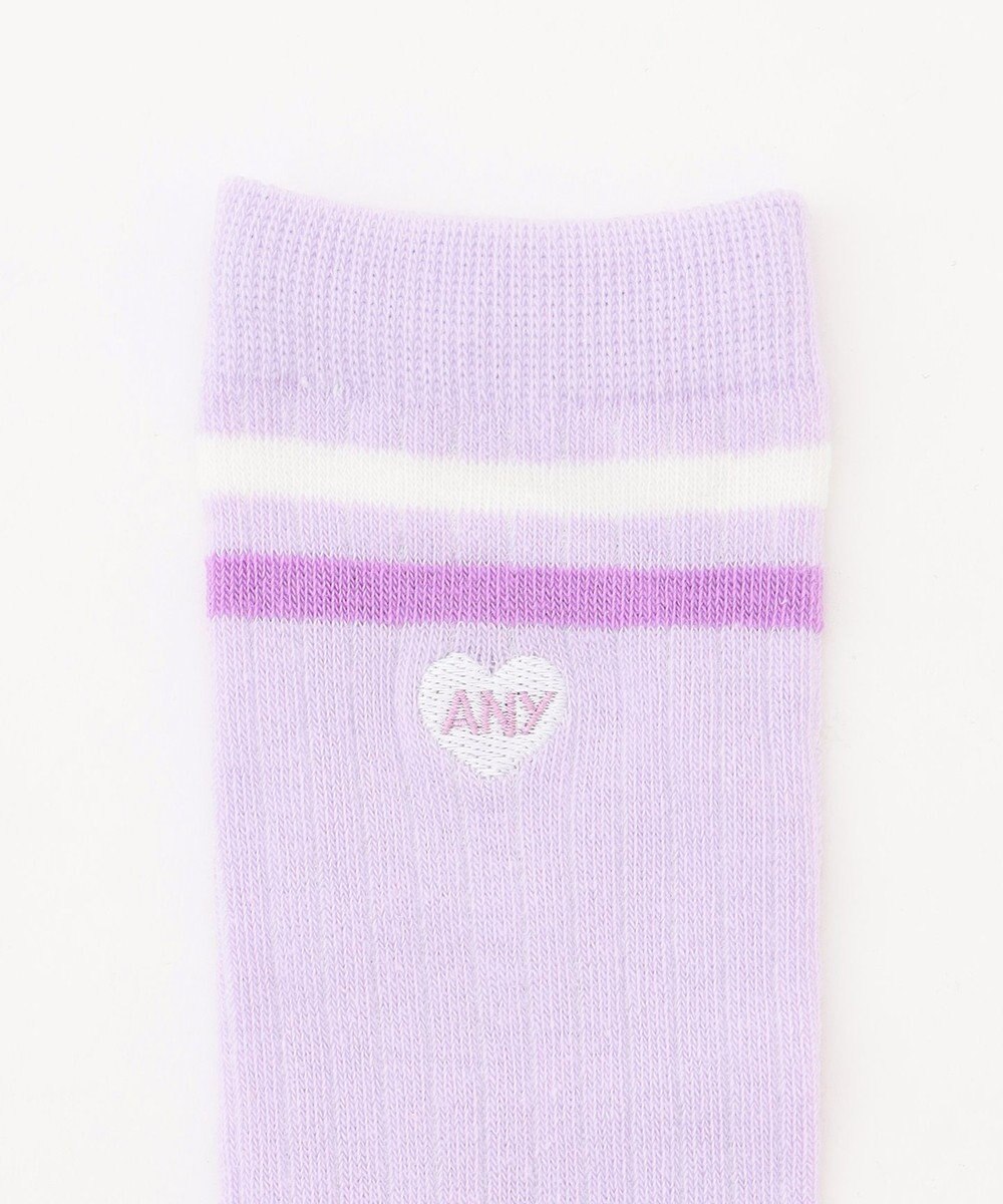 ANY KIDS ハートワンポイント　ハイソックス 
