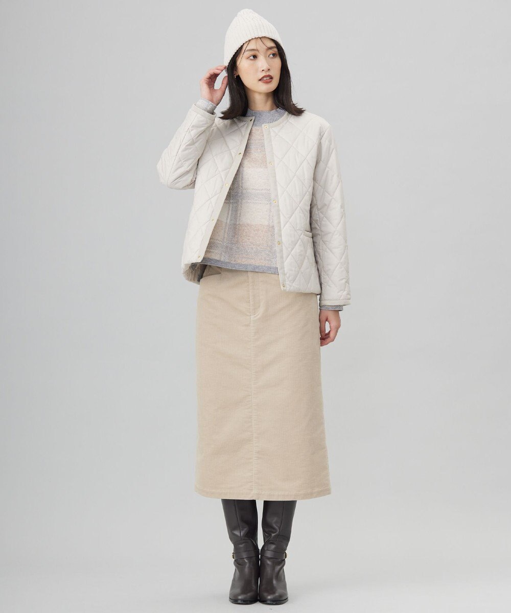 J.PRESS LADIES 【洗える】ハイブリッドAIRDUROY スカート 