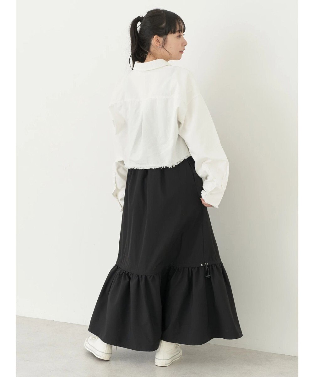 earth music&ecology クロップドポケットポイントシャツ 