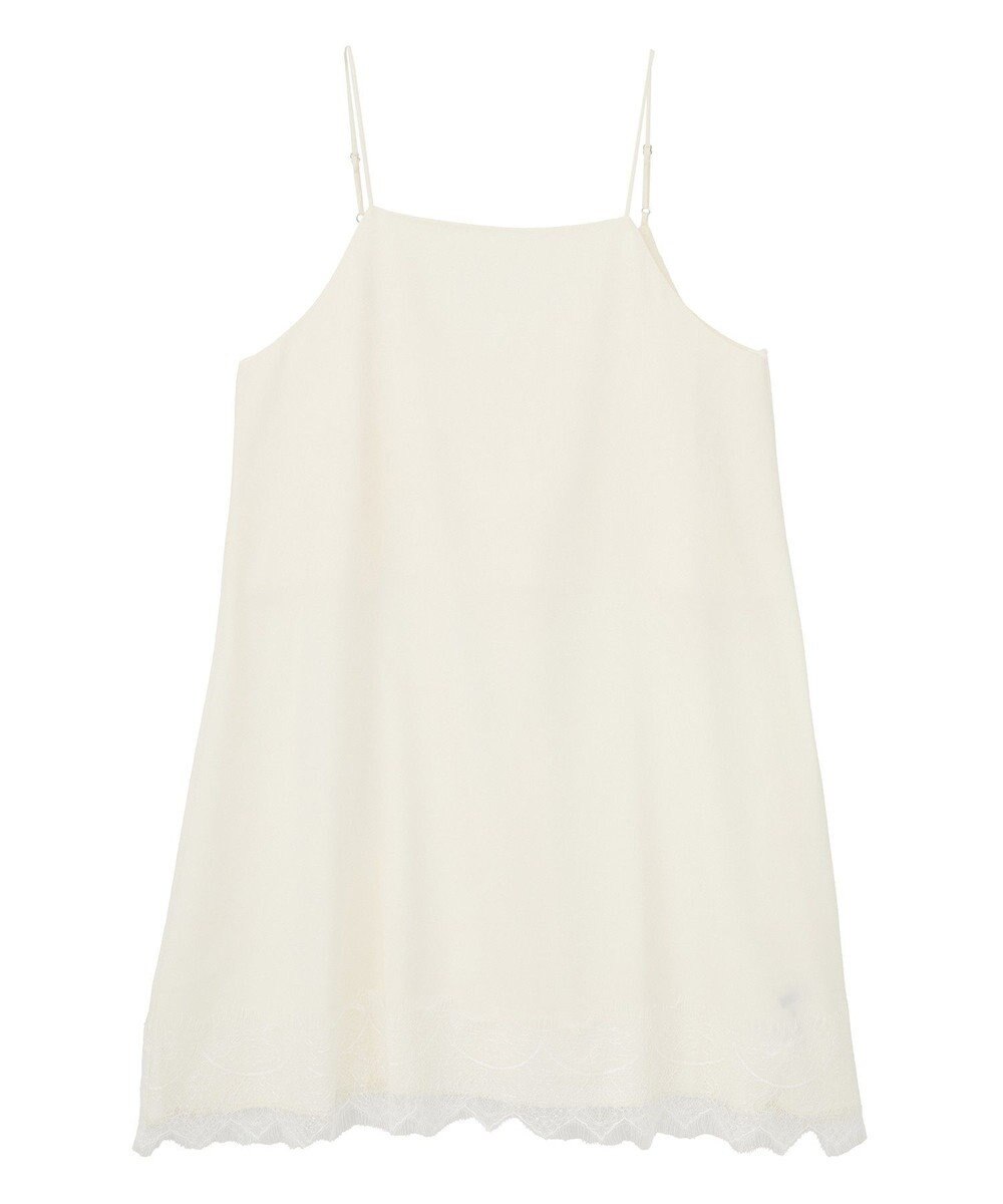 YECCA VECCA レースサテンキャミチュニック 