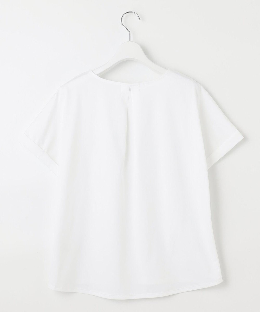 J.PRESS LADIES 【吸水速乾】レーシーコンビ フレンチスリーブ カットソー 