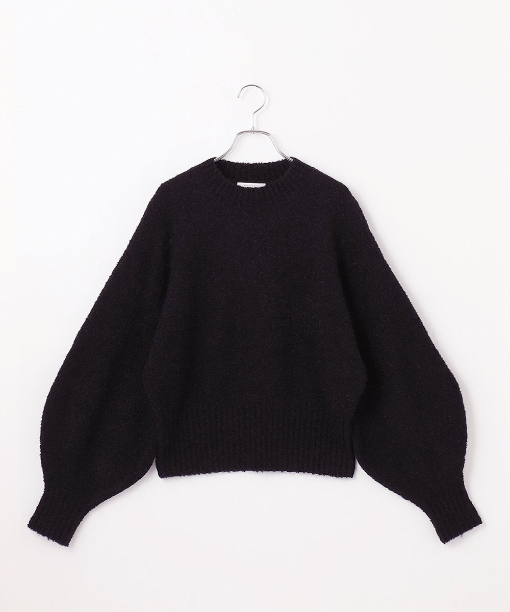 #Newans 【洗える】クロップドバルーンボリュームスリーブニット 