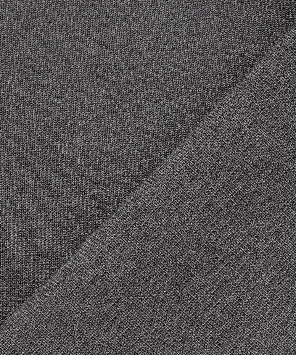 ANY L スウェットライクハーフジップニット 