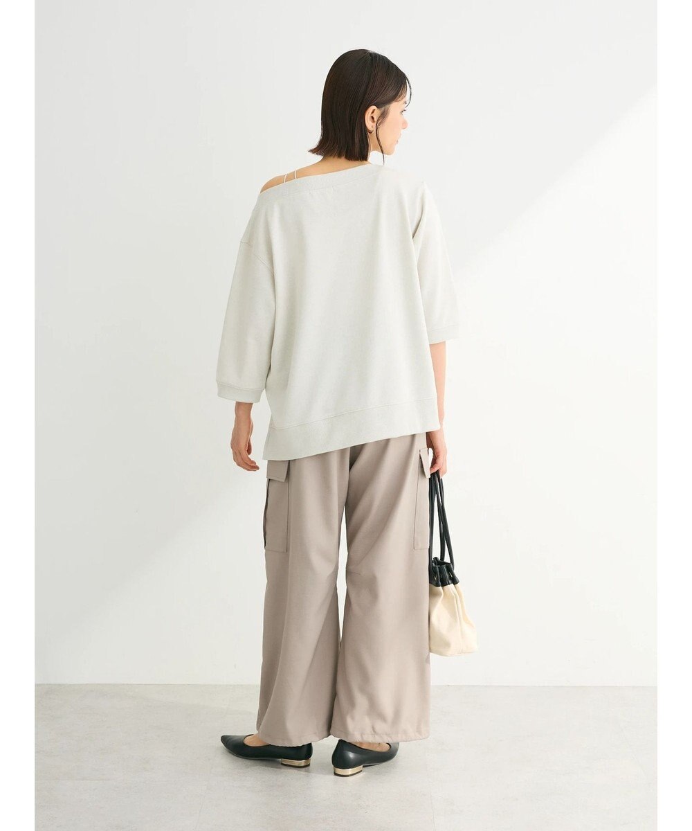 Green Parks ボートネックラメミニ裏毛プルオーバー 