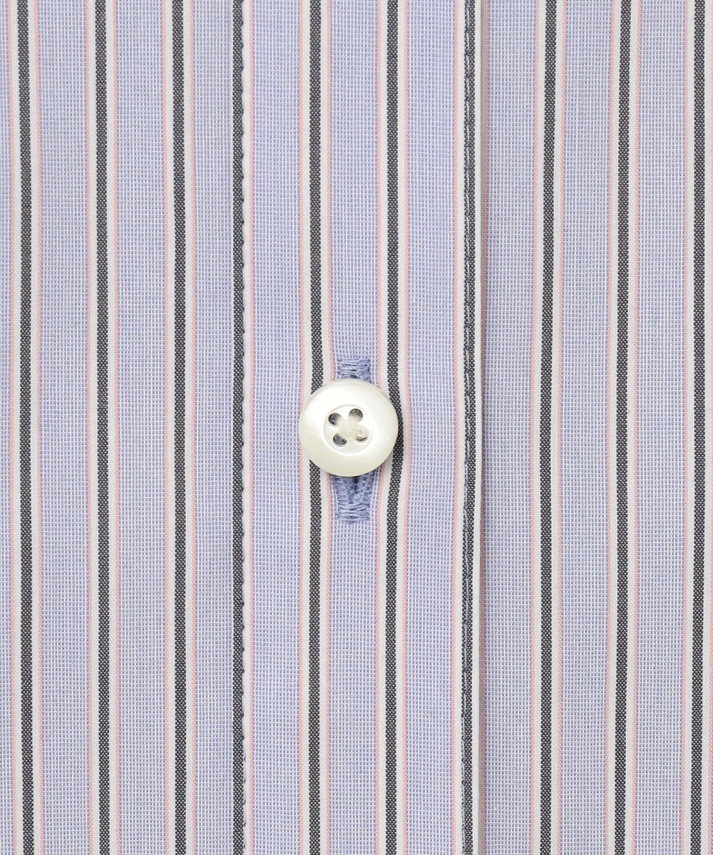 J.PRESS LADIES L 【洗える】BEZ ストライプ シャツカラー ブラウス 