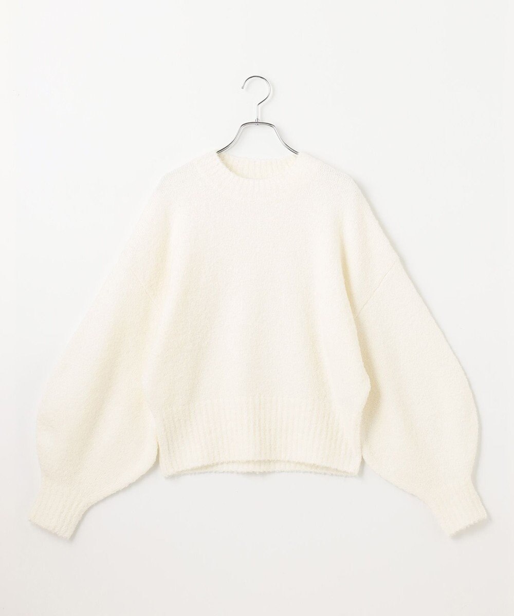 #Newans 【洗える】クロップドバルーンボリュームスリーブニット 