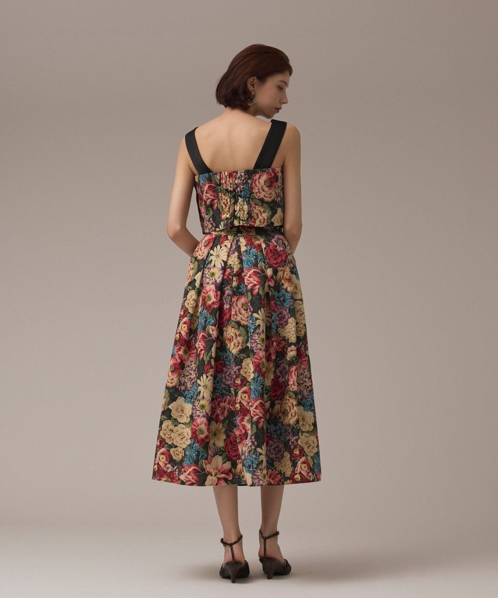 GRACE CONTINENTAL アンティークフラワータックスカート 