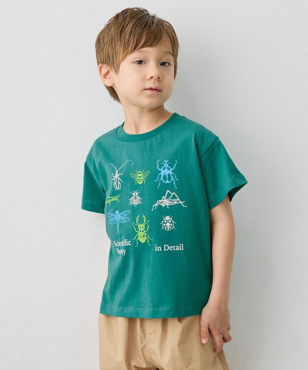 ANY KIDS 【洗濯機可能】昆虫プリント 半袖Tシャツ 