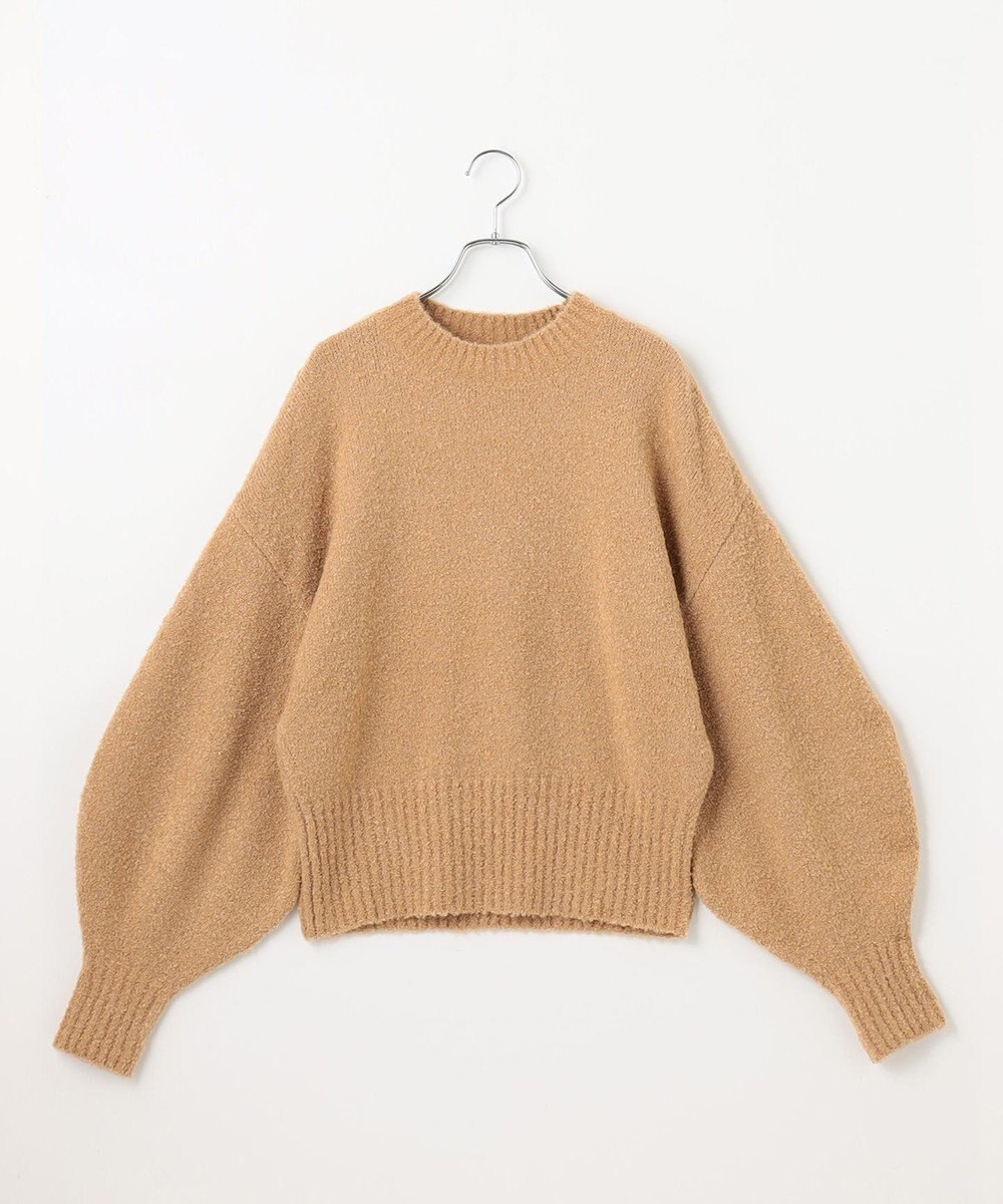 #Newans 【洗える】クロップドバルーンボリュームスリーブニット 