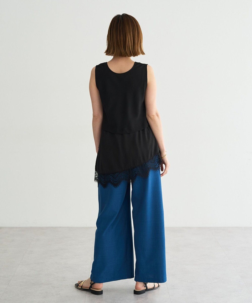 YECCA VECCA 【UVカット】サラサライージーワイドパンツ 