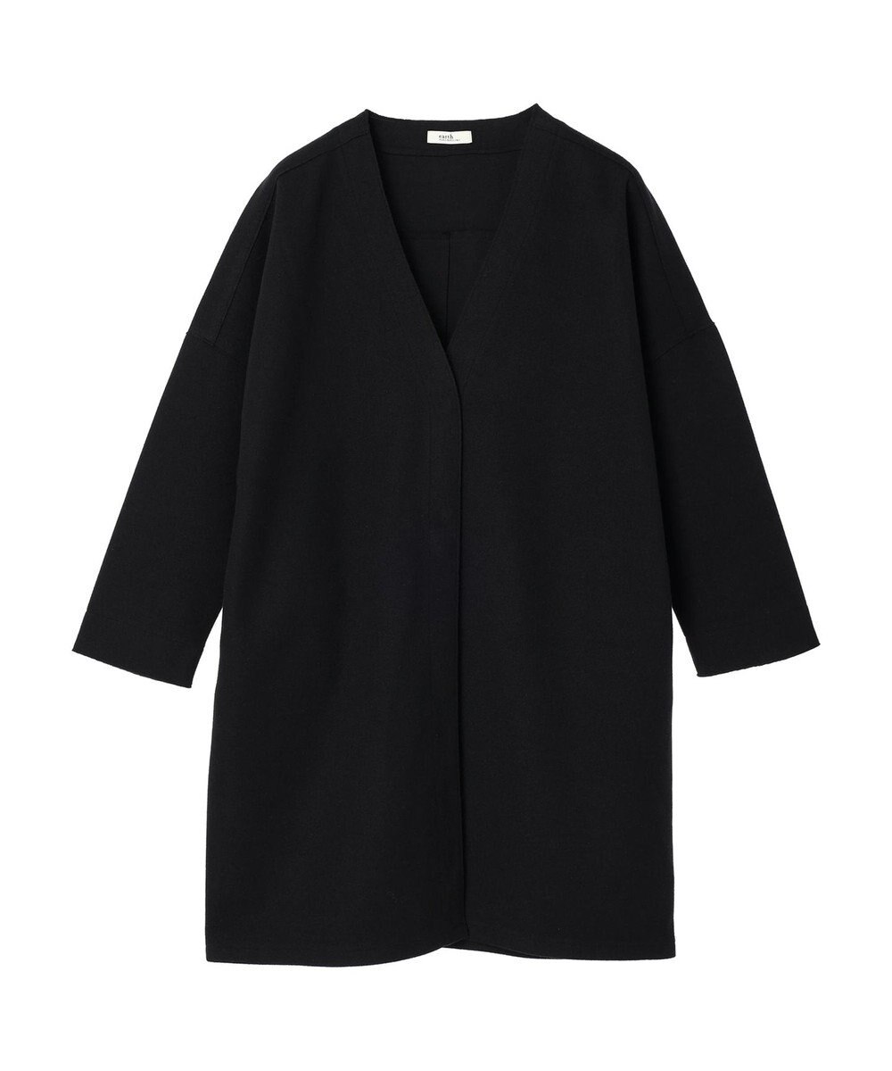 earth music&ecology 圧縮風ポンチコーディガン 