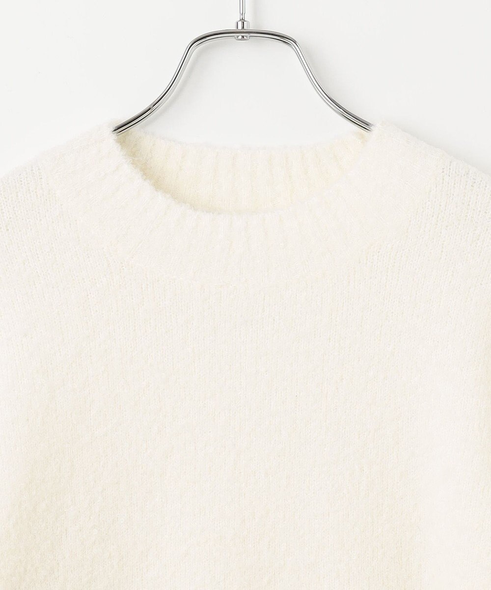 #Newans 【洗える】クロップドバルーンボリュームスリーブニット 
