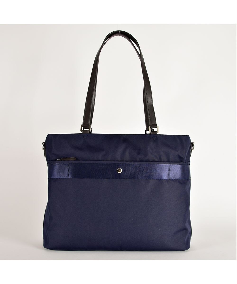 LA BAGAGERIE コーデュラ×リサイクルレザー　スクエアトート 