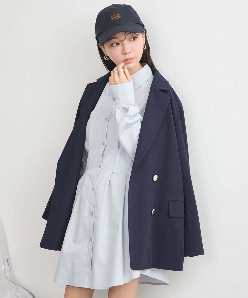 earth music&ecology ウエストタックシャツミニワンピース 