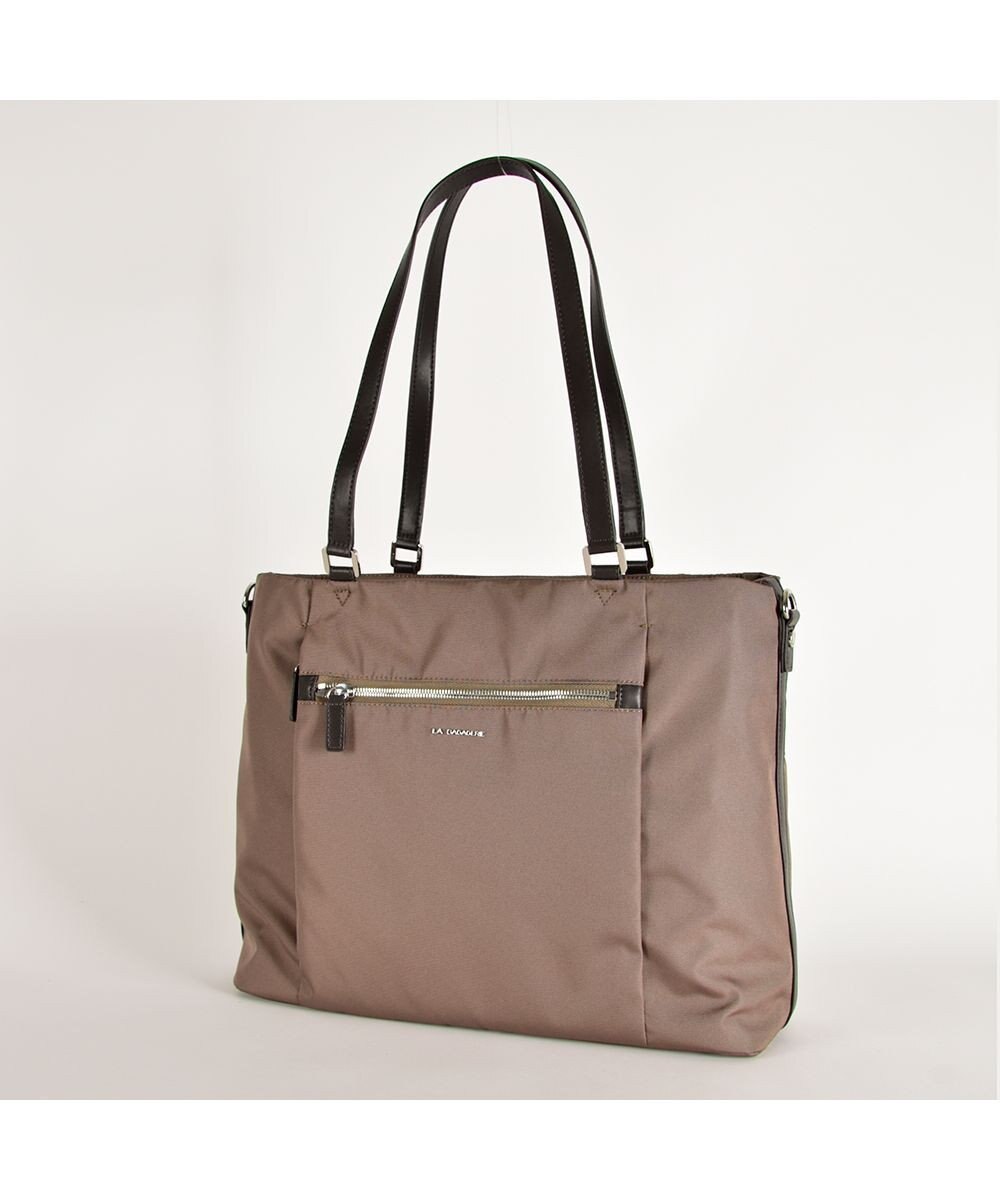 LA BAGAGERIE コーデュラ×リサイクルレザー　スクエアトート 