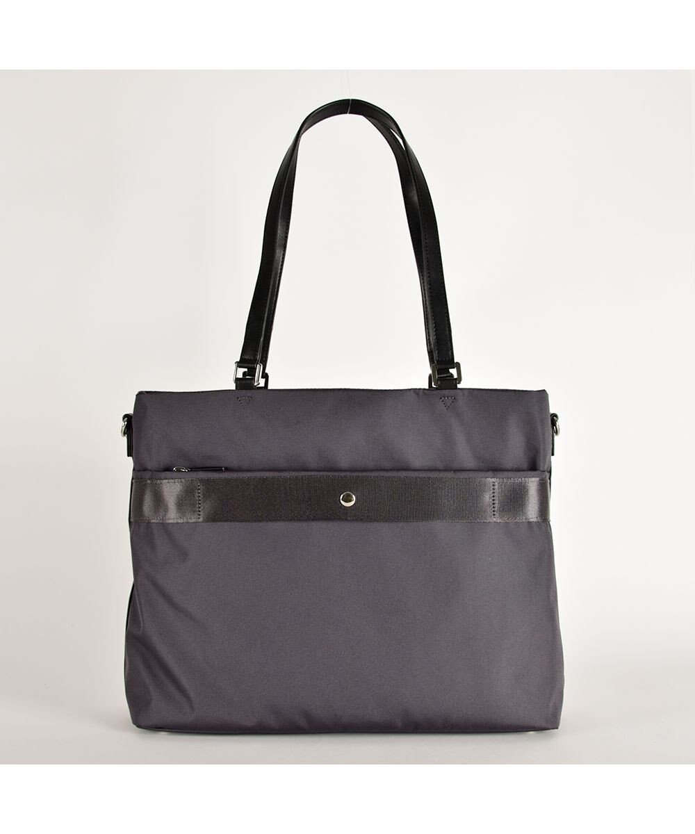 LA BAGAGERIE コーデュラ×リサイクルレザー　スクエアトート 