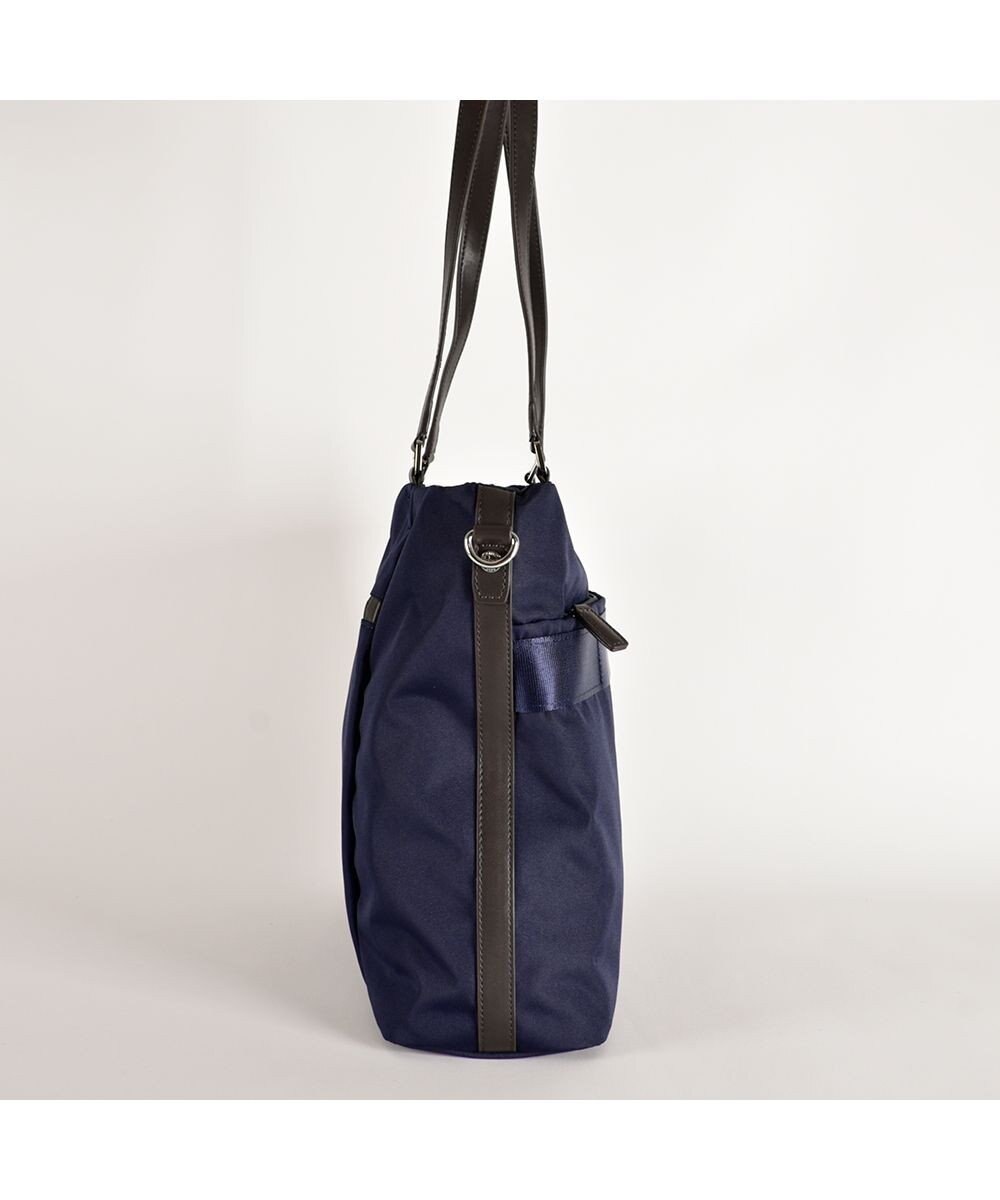 LA BAGAGERIE コーデュラ×リサイクルレザー　スクエアトート 