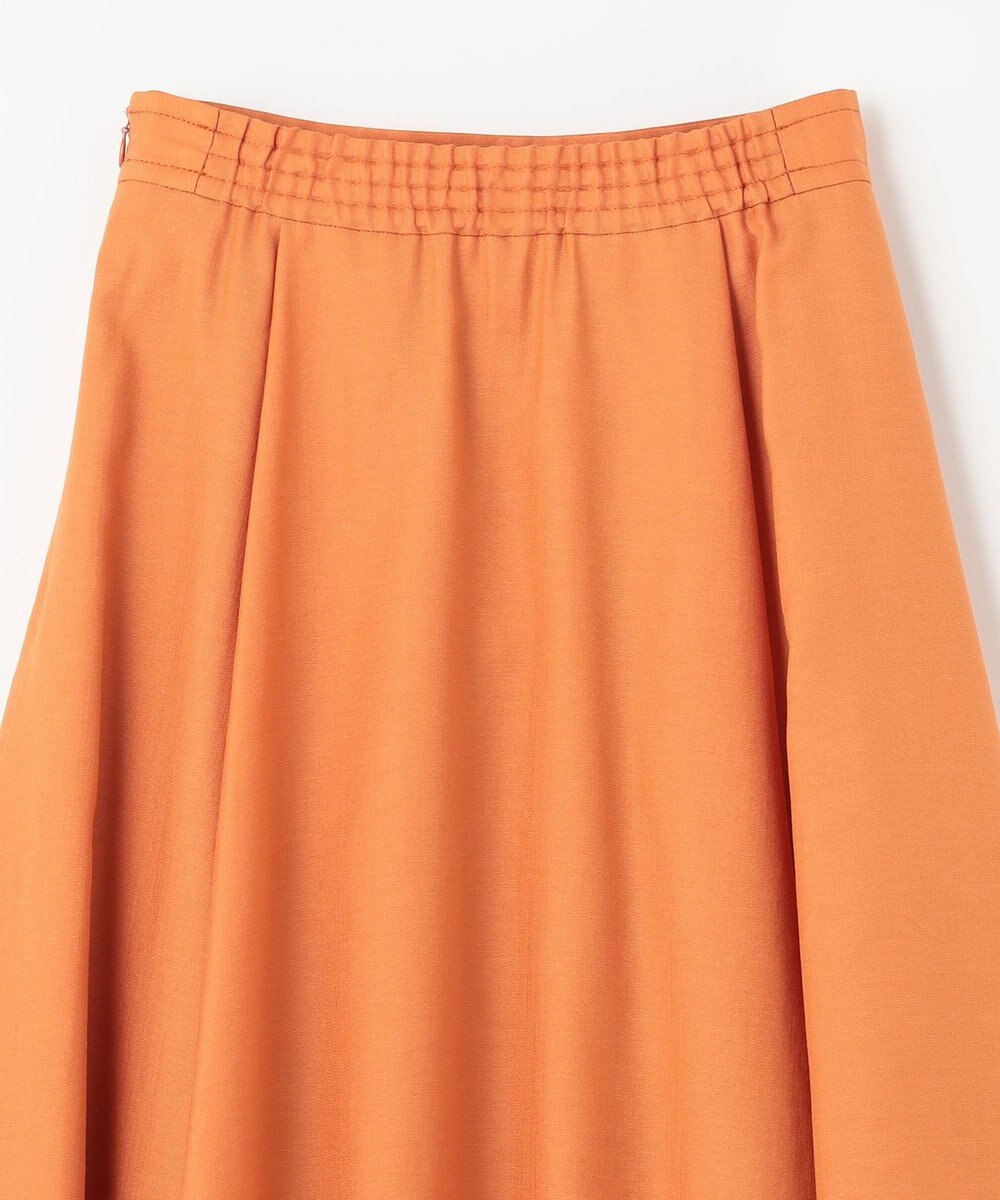 GRACE CONTINENTAL リネンタッチタックフレアスカート 