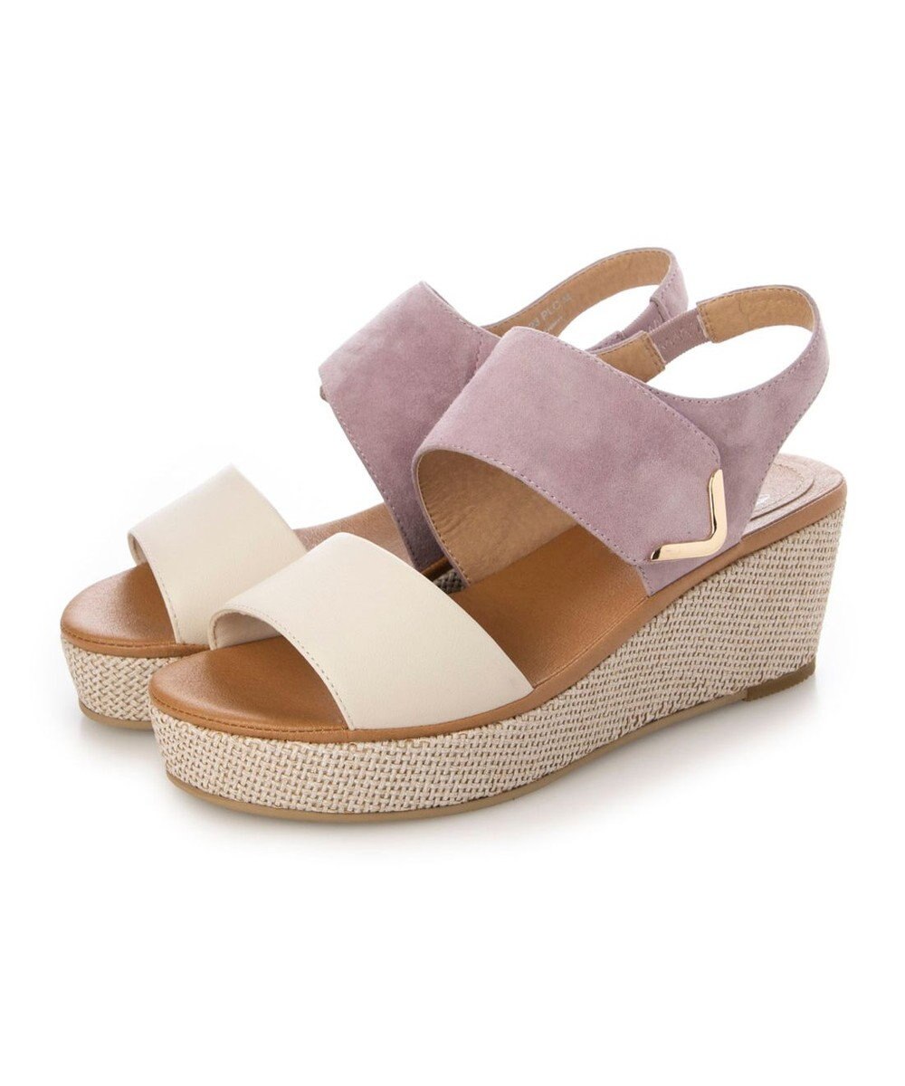 ing <ing>ワンポイントウエッジソールサンダル 