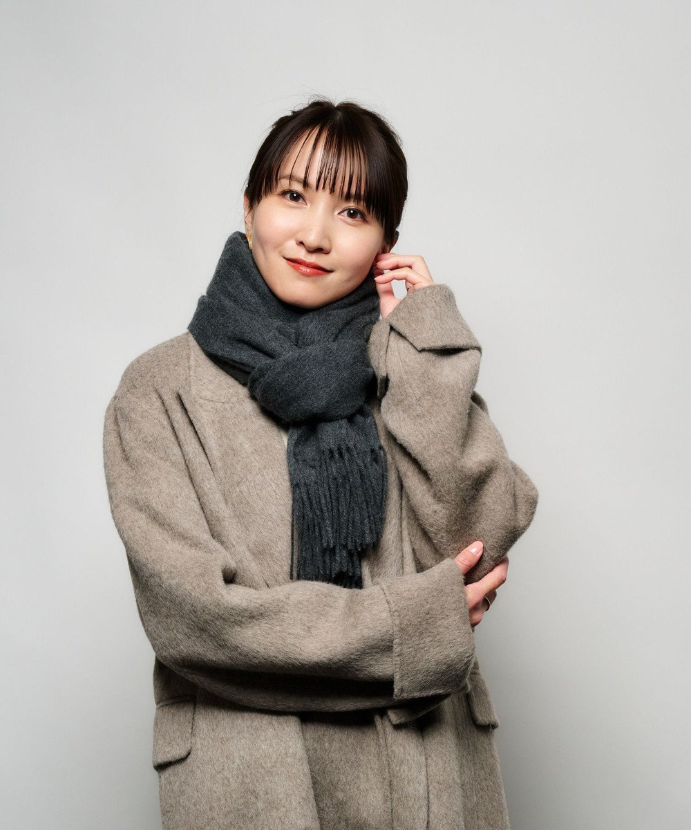 MOONBAT プラスムーンバット (+moonbat) カシミヤ100％無地ストール 洗える 190㎝×50㎝ 