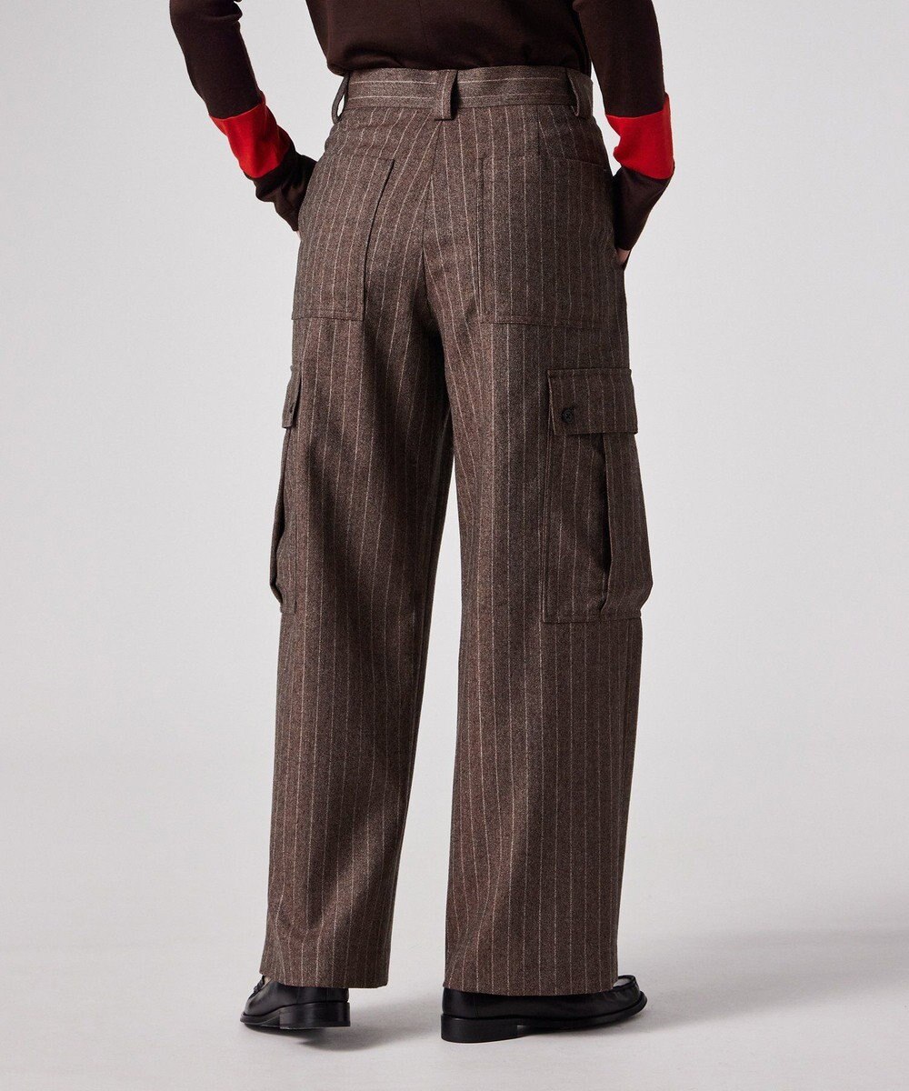 Paul Smith ストライプ ウール カーゴパンツ 