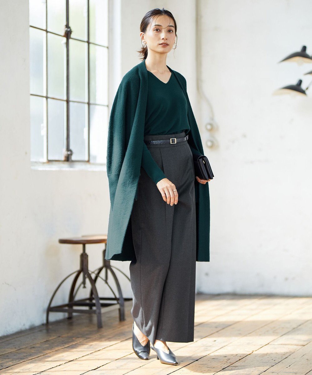 ICB ミルドウール ロングカーディガン 