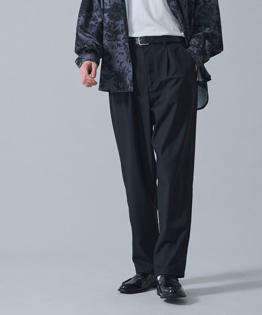 WEGO ベルト付きテーパードスラックス 