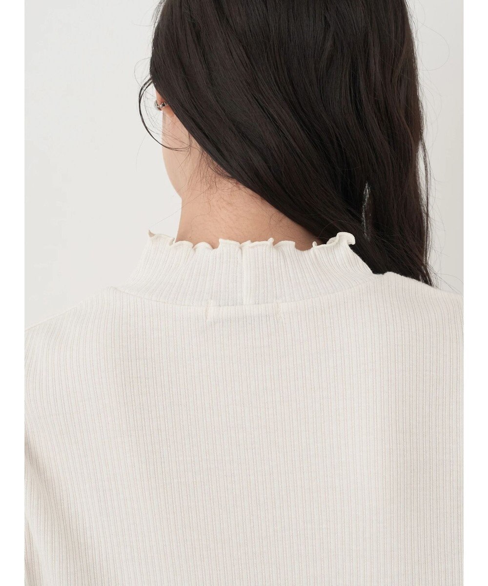 earth music&ecology チェーンリブハイネックプルオーバー 