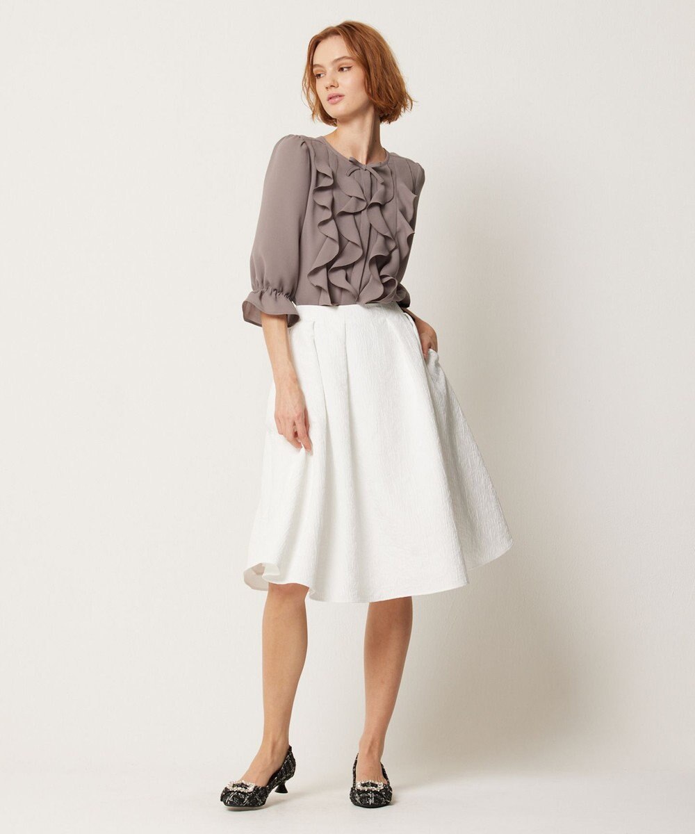 TOCCA 【WEB限定カラーあり】【消臭・洗える】RIBBON LABYRINTH JACQUARDスカート 